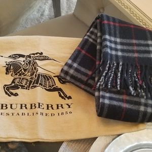 Burberry Check Wool Scarf